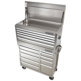 craftsman 40 inch premium heavy duty rolling cabinet stainless steel|Craftsman Tool Boxes, Chests, & Cabinets .